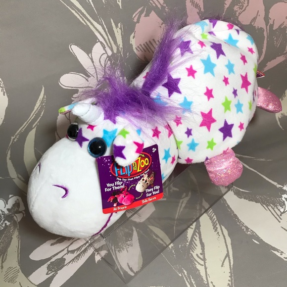 FlipaZoo Stella Unicorn & Aki Dragon Plush NEW Toy - Picture 4 of 10